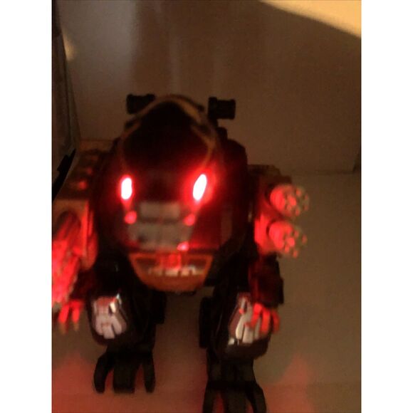 Happy Kid 2006 Toy Battery Operated Robot Dinosaur Action Robot 8". W/ Lights - Picture 2 of 15